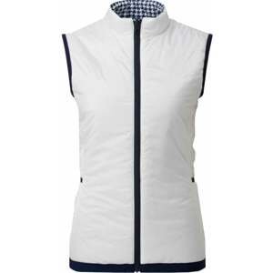 Footjoy Reversible Insulated Womens Vest White/Navy Houndstooth L