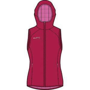 Rock Experience Golden Gate Hoodie Padded Woman Vest Cherries Jubilee/Super Pink L Outdoorová vesta