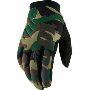 100% Brisker Gloves Camo/Black M Cyklistické rukavice