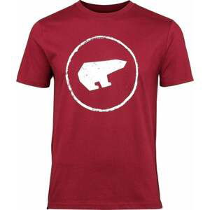 Eisbär Stamp T-Shirt Unisex Burgundy White S