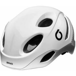 Briko E-One LED White Out/Silver L Prilba na bicykel