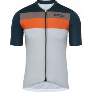 Briko Jerseyko Stripe Dres Beige/Blue Marine/Grey Sparrow/Orange Rust M