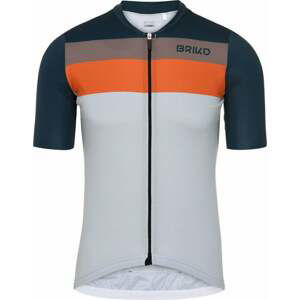 Briko Jerseyko Stripe Dres Beige/Blue Marine/Grey Sparrow/Orange Rust L