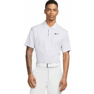 Nike Dri-Fit ADV Tiger Woods Mens Golf Polo Purple/Football Grey/Black L