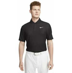 Nike Dri-Fit Tiger Woods Mens Golf Polo Black/Anthracite/White S