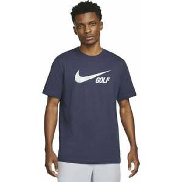 Nike Swoosh Mens Golf T-Shirt Midnight Navy L