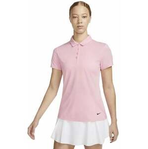 Nike Dri-Fit Victory Womens Golf Polo Medium Soft Pink/Black S
