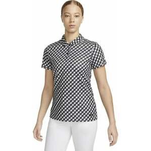 Nike Dri-Fit Victory Womens Short-Sleeve Printed Golf Polo Polo Black/Black XS
