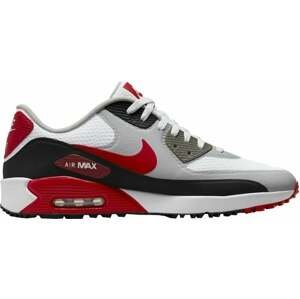 Nike Air Max 90 G Mens Golf Shoes White/Black/Photon Dust/University Red 47,5