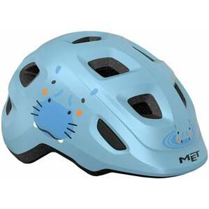 MET Hooray Pale Blue Hippo/Matt S (52-55 cm) Detská prilba na bicykel