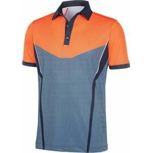 Galvin Green Mateus Mens Polo Shirt Orange/Navy/White S