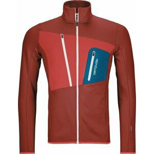 Ortovox Outdoorová mikina Fleece Grid Jacket M Clay Orange L