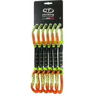 Climbing Technology Nimble Fixbar Set NY Pro Nylon Pro Expreska Plný rovný/Plný prehnutý Green/Orange 12.0 Horolezecká karabína