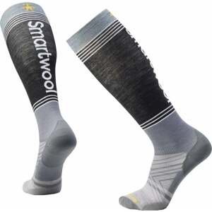 Smartwool Ski Zero Cushion Logo OTC Socks Pewter Blue M Lyžiarske ponožky