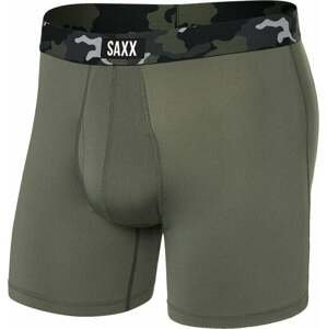 SAXX Sport Mesh Boxer Brief Dusty Olive/Camo XL Fitness bielizeň