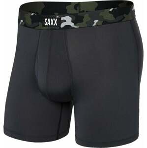 SAXX Sport Mesh Boxer Brief Faded Black/Camo XL Fitness bielizeň