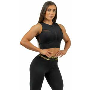 Nebbia Compression Push-Up Top INTENSE Mesh Black L