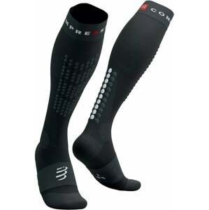 Compressport Alpine Ski Full Socks Black/Steel Grey T1 Bežecké ponožky