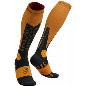 Compressport Ski Mountaineering Full Socks Autumn Glory/Black T2 Bežecké ponožky
