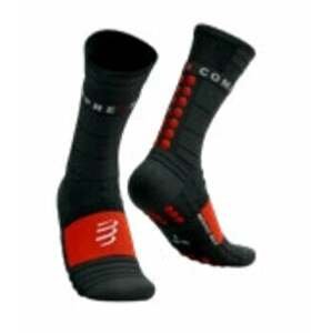 Compressport Pro Racing Socks Winter Run Black/High Risk Red T1 Bežecké ponožky