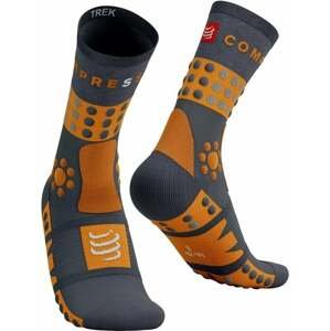 Compressport Trekking Socks Magnet/Autumn Glory T3 Bežecké ponožky