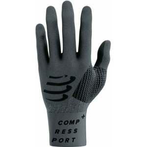 Compressport 3D Thermo Gloves Asphalte/Black L/XL Bežecké rukavice