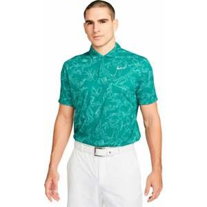 Nike Dri-Fit ADV Tiger Woods Mens Golf Polo Geode Teal/White L