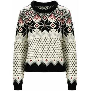 Dale of Norway Vilja Womens Knit Sweater Black/Off White/Red Rose S