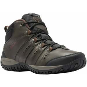 Columbia Pánske outdoorové topánky Men's Woodburn II Chukka Waterproof Omni-Heat Shoe Cordovan/Garnet Red 42