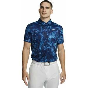 Nike Dri-Fit Tour Mens Polo Solar Floral Dutch Blue/White XL