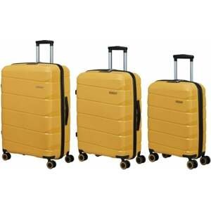 American Tourister Air Move Spinner Suitcase SET Sunset Yellow 61 L