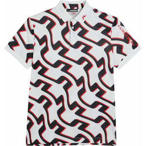 J.Lindeberg Tour Tech Regular Fit Print Mens Polo Bridge Wave White XL