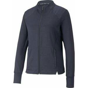 Puma Womens Cloudspun Heather Full Zip Jacket Navy Blazer Heather M