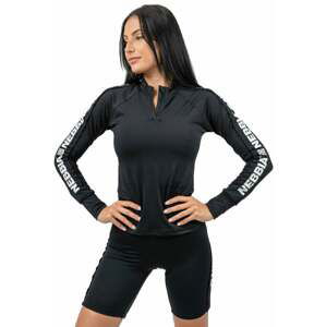 Nebbia Long Sleeve Zipper Top Winner Black S