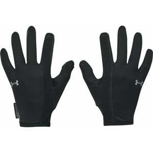 Under Armour Women's UA Storm Run Liner Gloves Black/Black/Reflective L Bežecké rukavice