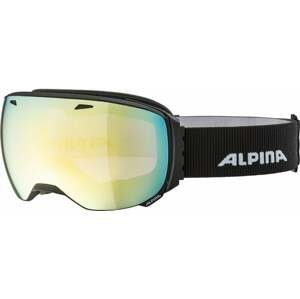 Alpina Big Horn QVM Ski Goggle Black Matt/Mirror Gold Lyžiarske okuliare