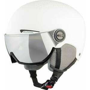 Alpina Arber Visor Q-Lite Ski Helmet White Matt S Lyžiarska prilba