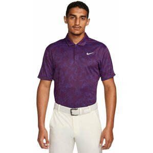 Nike Dri-Fit ADV Tiger Woods Mens Polo Bordeaux/White L