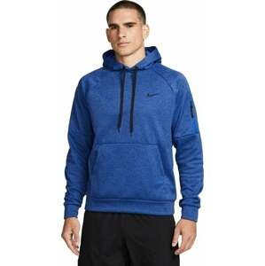 Nike Therma-FIT Hooded Mens Pullover Blue Void/ Game Royal/Heather/Black S