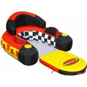 Sportsstuff Inflatable Siesta Lounge 1 Person Red/Black/Yellow