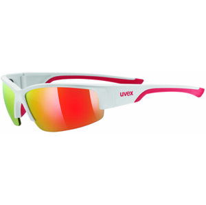 UVEX Sportstyle 215 White/Mat Red/Mirror Red Cyklistické okuliare