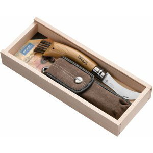 Opinel Wooden Gift Box N°08 Mushroom + Sheath Hubársky nožík