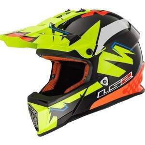 LS2 MX437 Fast Volt Black Yellow Orange L Prilba