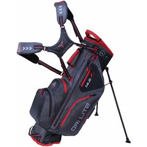 Big Max Dri Lite Hybrid Charcoal/Black/Red Stand Bag