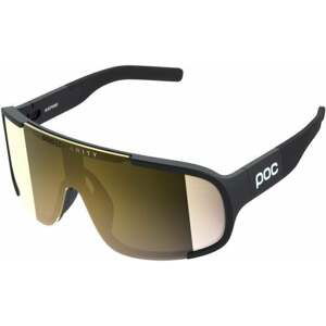 POC Aspire Uranium Black/Clarity Road Gold Mirror Cyklistické okuliare