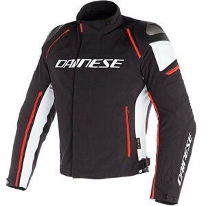 Dainese Racing 3 D-Dry Black/White/Fluo Red 50 Textilná bunda