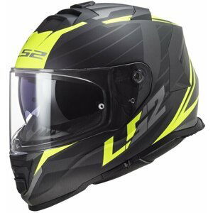 LS2 FF800 Storm Nerve Matt Black H-V Yellow XL Prilba