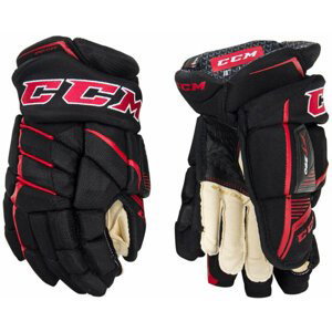 CCM Hokejové rukavice JetSpeed FT390 JR 10 Black/Red/White