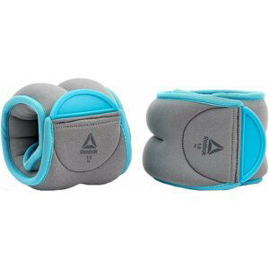 Reebok Ankle Weights Šedá-Modrá 1,5 kg Závažie