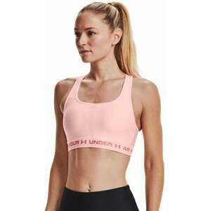 Under Armour Women's Armour Mid Crossback Sports Bra Beta Tint/Stardust Pink XS Fitness bielizeň